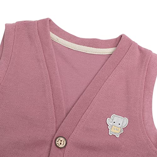 Baby Toddler Winter Hooded Puffer Vest Cute Ear Cartoon Sleeveless Lightweight Waistcoat Jacket For Kid Girls Boys (4-5 T, Pink Sweater) #TOP3