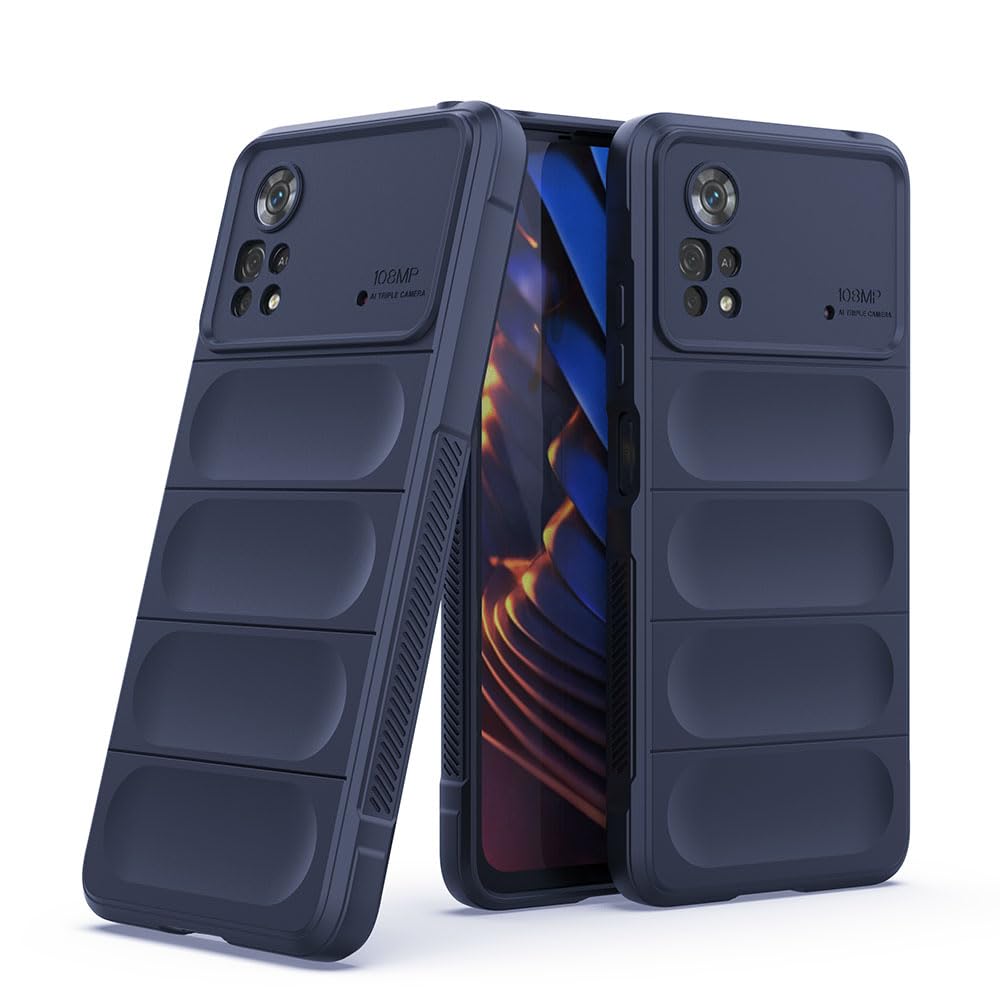 Amazon Brand- Solimo Basic Case for Poco X4 Pro 5G (Silicone_Dark Blue) (B0CDCDTC8C) Amazon Price History, Amazon Price Tracker