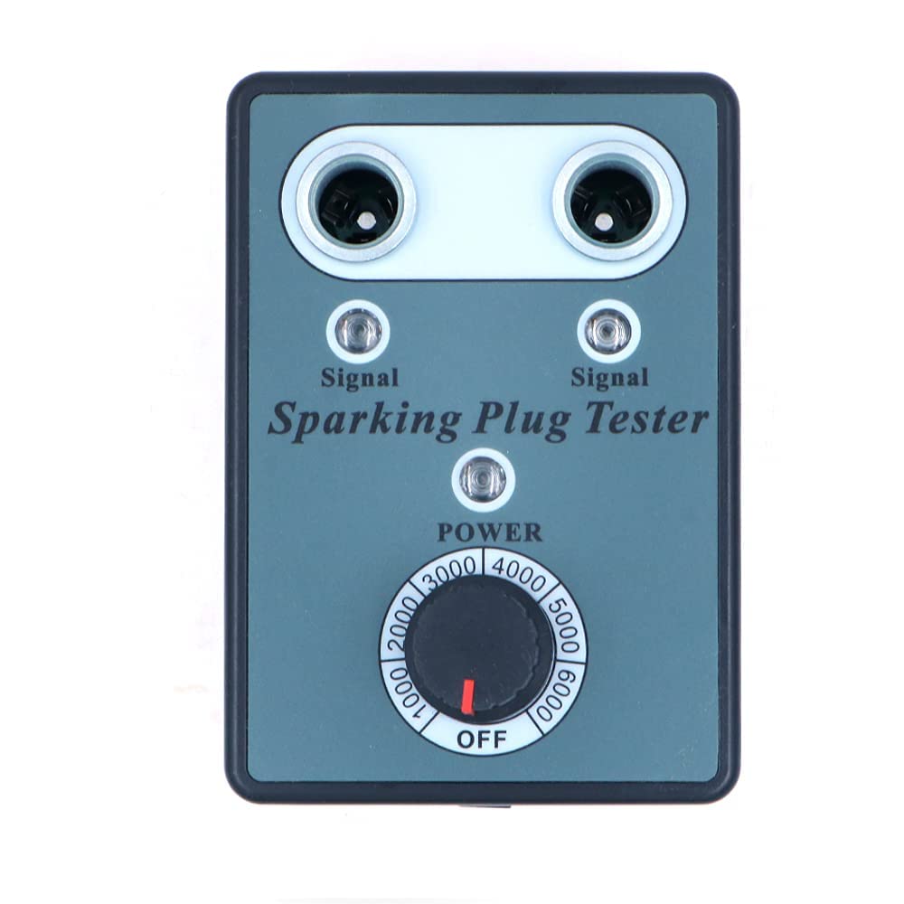 Tester per Candele per Auto per Auto con analizzatore per Candele di accensione con rilevatore a Doppio Foro Regolabile per Veicoli a Benzina 12V