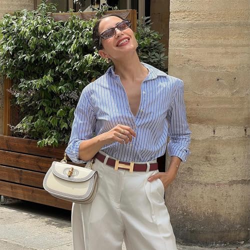 EXTREE Gold Buckle Belts for Women, Fashion Waist Band, Elegant Ladies' Belt, Gift for Women,Ideal for Dresses, Jeans4