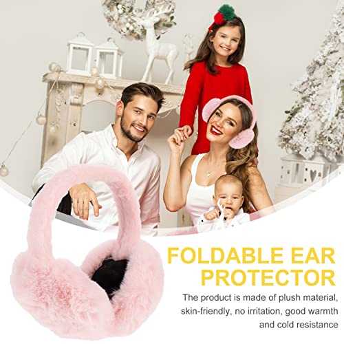 PartyKindom 1Pc Cute Christmas Plush Earmuffs Cold Winter Ear Covers for Women Warm Ear Protectors Design for Frostbite Protection for Holiday Wear3