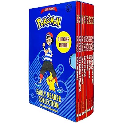 The Official Pokemon Early Reader 8 Books Box Set Collection with Full Colour Illustrations