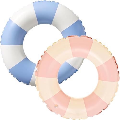 Anillo de natación para niños, flotadores inflables de piscina, tubo de natación, balsa de juguete con frutas, decoraciones de sirena, verano, agua,