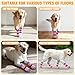 EXPAWLORER Dog Socks for Hardwood Floors, Dog Shoes for Winter, Dog Booties for Cold Pavement to Prevent Licking, Paw Protectors Strong Traction Control for Small Medium Large Dogs,Pink Purple XL