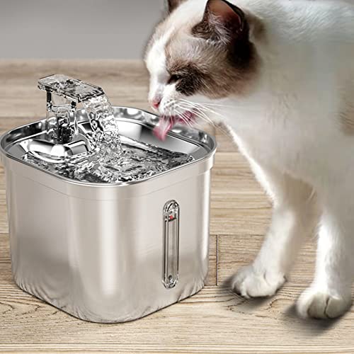 Fuente automática para agua de mascotas 2L acero inox miniatura 7