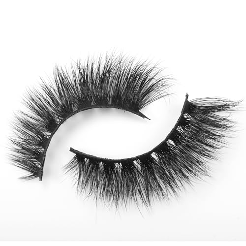 Image of Beauty False Eyelash For Women-Natural & Lightweight Faux Mink Fake Eyelashes /Long Lasting Eye Makeup Lash 5D / Soft & Comfortable Black Reusable Cat Eye Lashes -Fluttery & Wispy (Goddess)