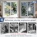 Coavas One Way Privacy Window Film with Tools, Window Tint Adhesive Shatterproof Film for Home, Premium PET Heat Control Daytime Reflective Mirror Coverings, Black, 17.5 x 78.7 Inch