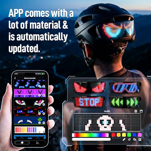 Smart LED Helmet Light APP Control