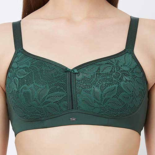 Image of SOIE Women Non Padded Non-Wired Full Coverage Minimizer Lace Bra