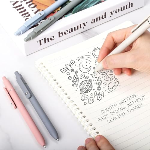 Image of VIETNAM 5pcs star traveler pens set Gel Pen 0.5mm Black Ink Pens Fine Point Smooth Writing Pens, for Journaling Note Taking, Cute Office, School, collage Supplies Gifts for Women Men (5 pcs)