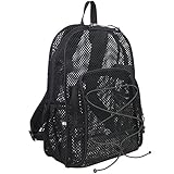 Eastsport Mesh Backpack With Bungee, Black