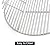 Hongso 18.5" SUS304 Round Cooking Grid Grates for Large Big Green Egg, Char-Griller, Kamado Joe, Vision Grill VGKSS-CC2, B-11N1A1-Y2A Gas Grills, BGE18