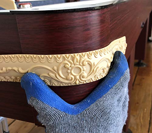 FLEXTRIM - Royal Crest Design: 1/4\" Thick x 1-7/16\" Wide and 8 feet Long (96\" Length) Flexible Molding