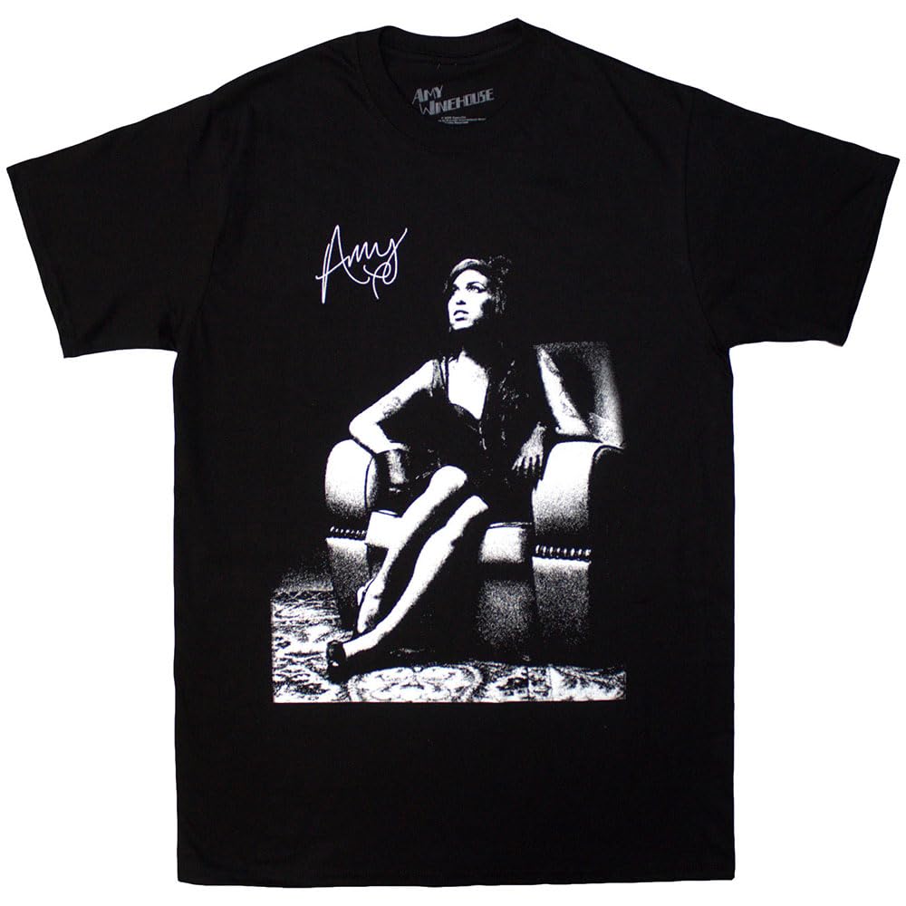 Rock Off Officially Licensed Products Amy Winehouse Chair T Shirt XL Black
