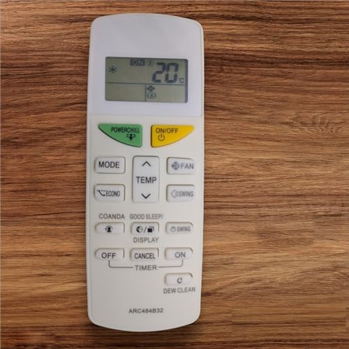 Image of All Ac Remote Control Compatible For Daikin Air Conditioner Remote (Daikin Ac Remote Dew Clean Function),White