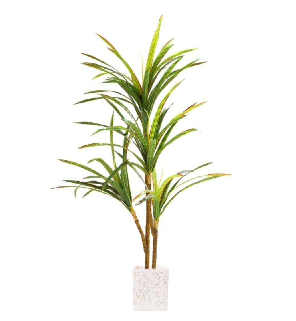 CVdrtyED Artificial Tree Plant Artificial Tree Includes Pot Dracaena Plants Greenery Simulation Home Green Decor Potted Decor(B)