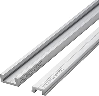 POWERTEC 71568 Aluminum Miter T-Track with Miter T-Bar, 32-Inch