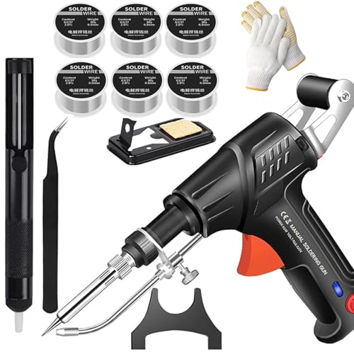 Ayyecoeeye Pistolet à Souder 3 en 1 Laser Portable Chauffé Interne Industriel Laser Pas Cher Outil pour Élimination de la Rouille Découpe et Soudage avec Six volumes de Fil de Rechange (Noir)