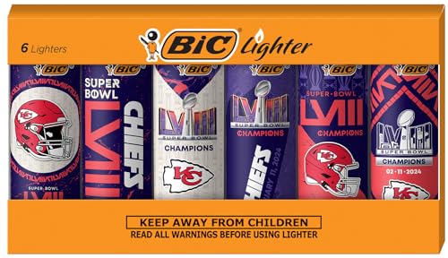 BIC Special Edition Champions Series Maxi Pocket Lighters, Assorted, 6-Pack
