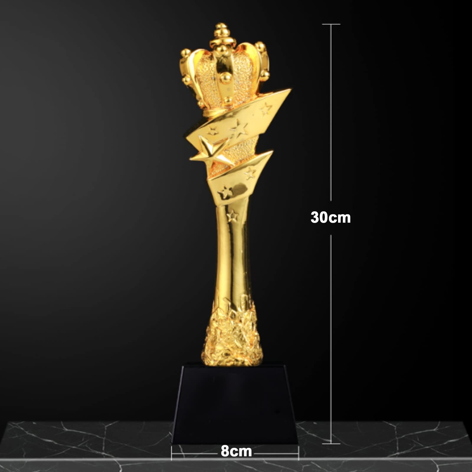 Trophée De La Couronne Trophée d'or Cadeau De Récompense De Réunion Annuelle Trophée D'excellent Employé Emballage De Boîte-Cadeau