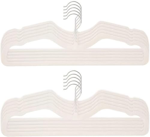 CUTSKY Velvet Hangers 50 Pack, Ultra Slim & Short Neck Hanger, 360 Swivel Hook, 