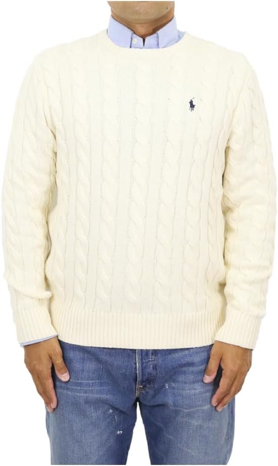 Amazon.co.jp: Polo Ralph Lauren 0102932 Men's Cotton Cable Knit