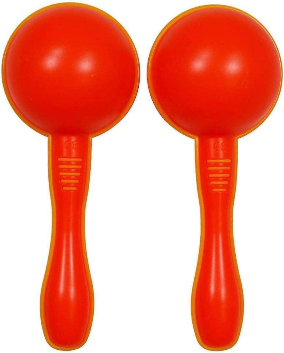 AStar Plastic Maracas Yellow Pair 16cm Shaker Rattle, Percussion
