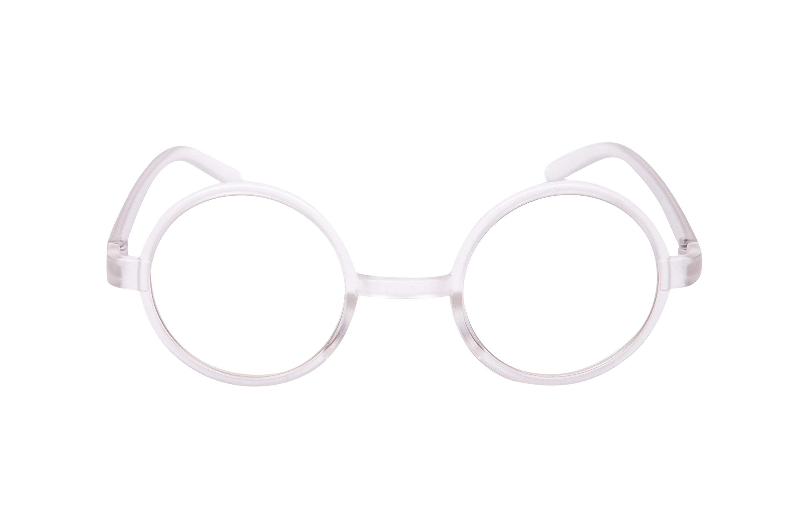Fads & Fashions 8360 Stylish Classic Retro Round Frame Reading Glasses with 11 Lens Strength Variations & 5 Colours (Transparent, 4.0)