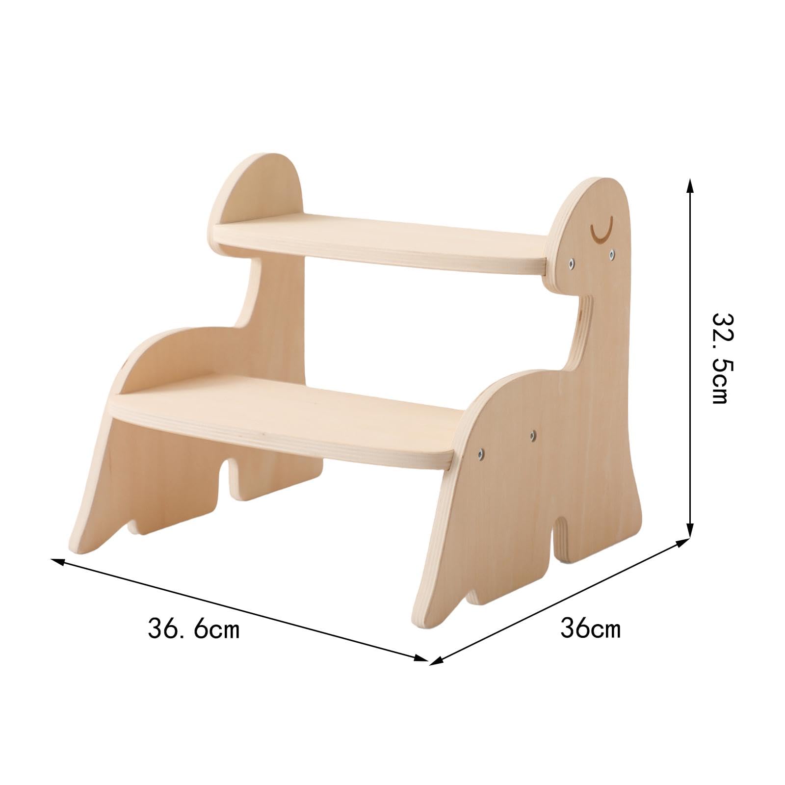 Taburete Infantil Multifuncional de Dos Peldaños para Inodoro, Encimera O Cocina.