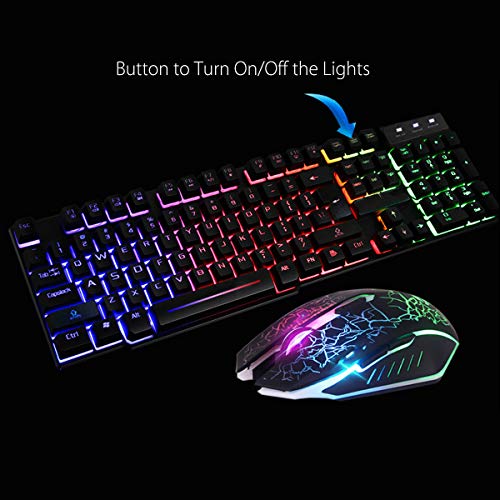 Clavier de jeu mécanique avec souris combo AZERTY UK RVB - 2