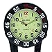 Black Clip on Carabiner Rotating Bezel Luminous Face FOB Watch for Doctors Nurses Paramedics Chefs