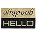 DII Natural Coir Fiber, 18x30" Entry Way Outdoor Door Mat with Non Slip Backing - Hello/Goodbye