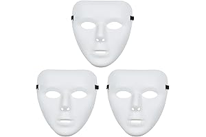 3 Pcs Halloween Mask: Unleash Your Creativity with Blank Male Masks