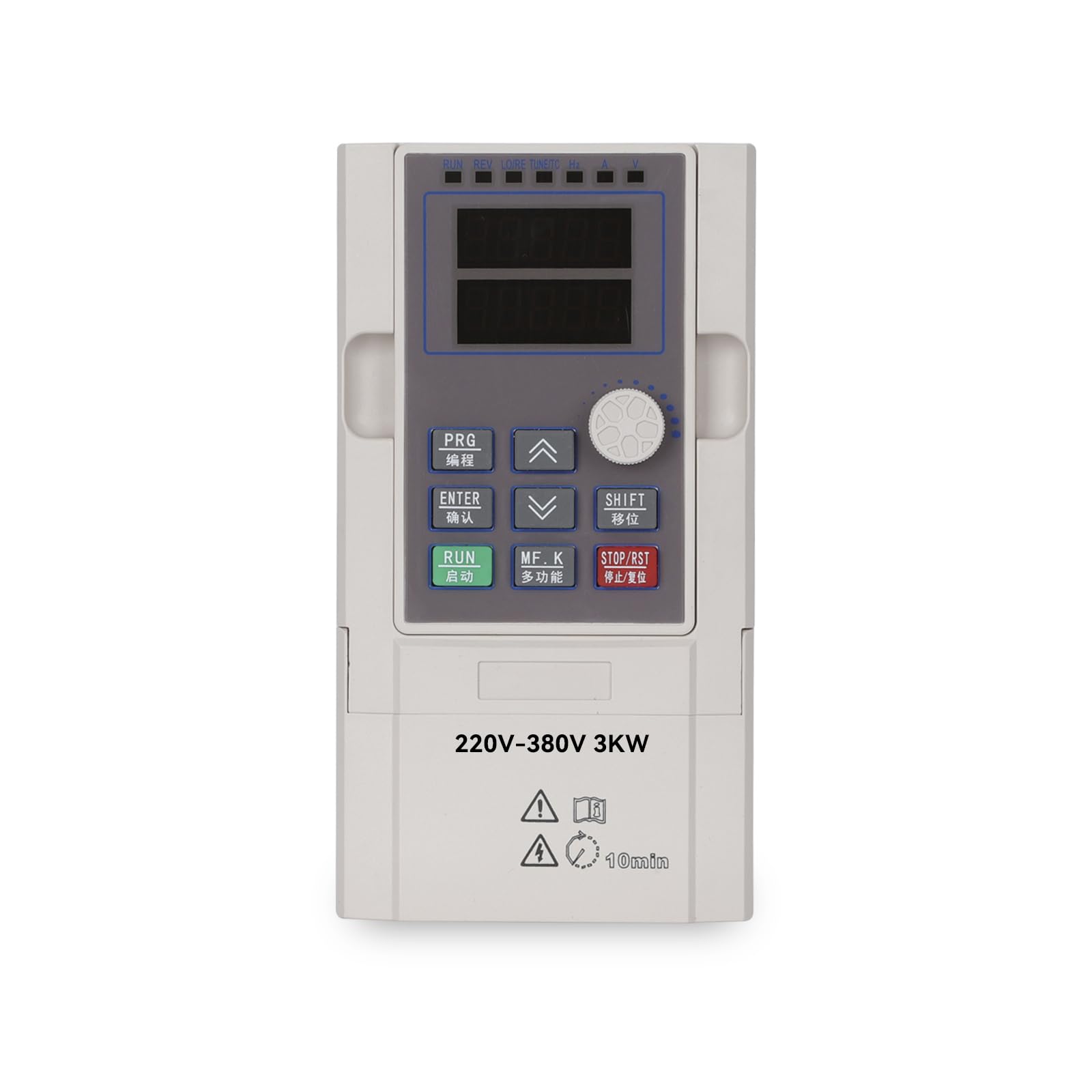 MOLLOM VFD 3KW 4HP 7,2A 220V Entrée Monophasée Ou Triphasée, Sortie Triphasée 380V 0-3000Hz, Onduleur De Commande Pour Régulation De Vitesse De Moteur De Broche CNC