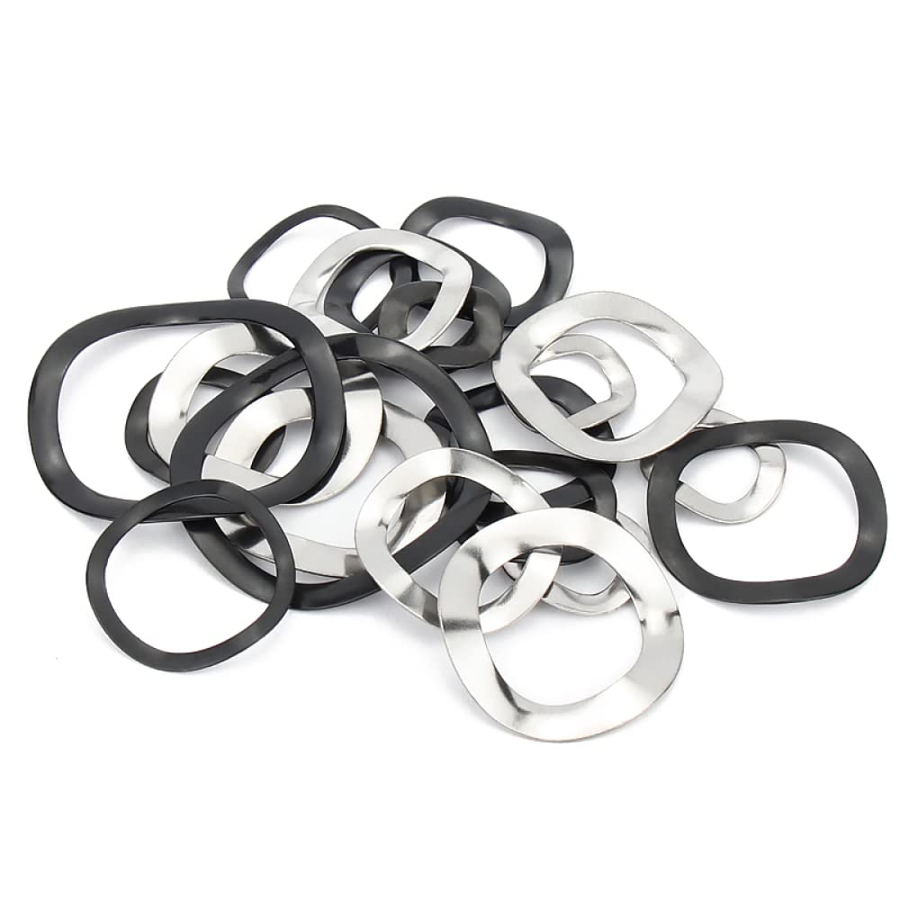 ppARK Unterlegscheiben 65 Mangan-Stahl M3 M4 M5 M6 M8 M10 M12 M14 M16 M19 M21 M24 M27-m118 Wellenscheibe 3/5/6/7 Crest Type Dichtung Spring Plain Dichtung Beilagscheiben