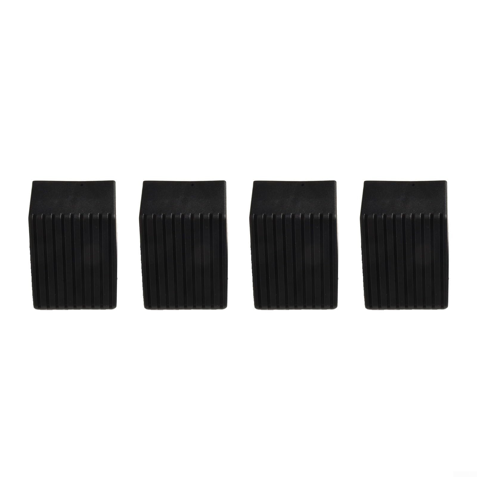 4Pcs Rubber End Cap For Exercise Equipment Square Tube Covers Non-Slip Foot Protectors Plastic Sleeves For Gym Machines Chair Legs (50 * 50)