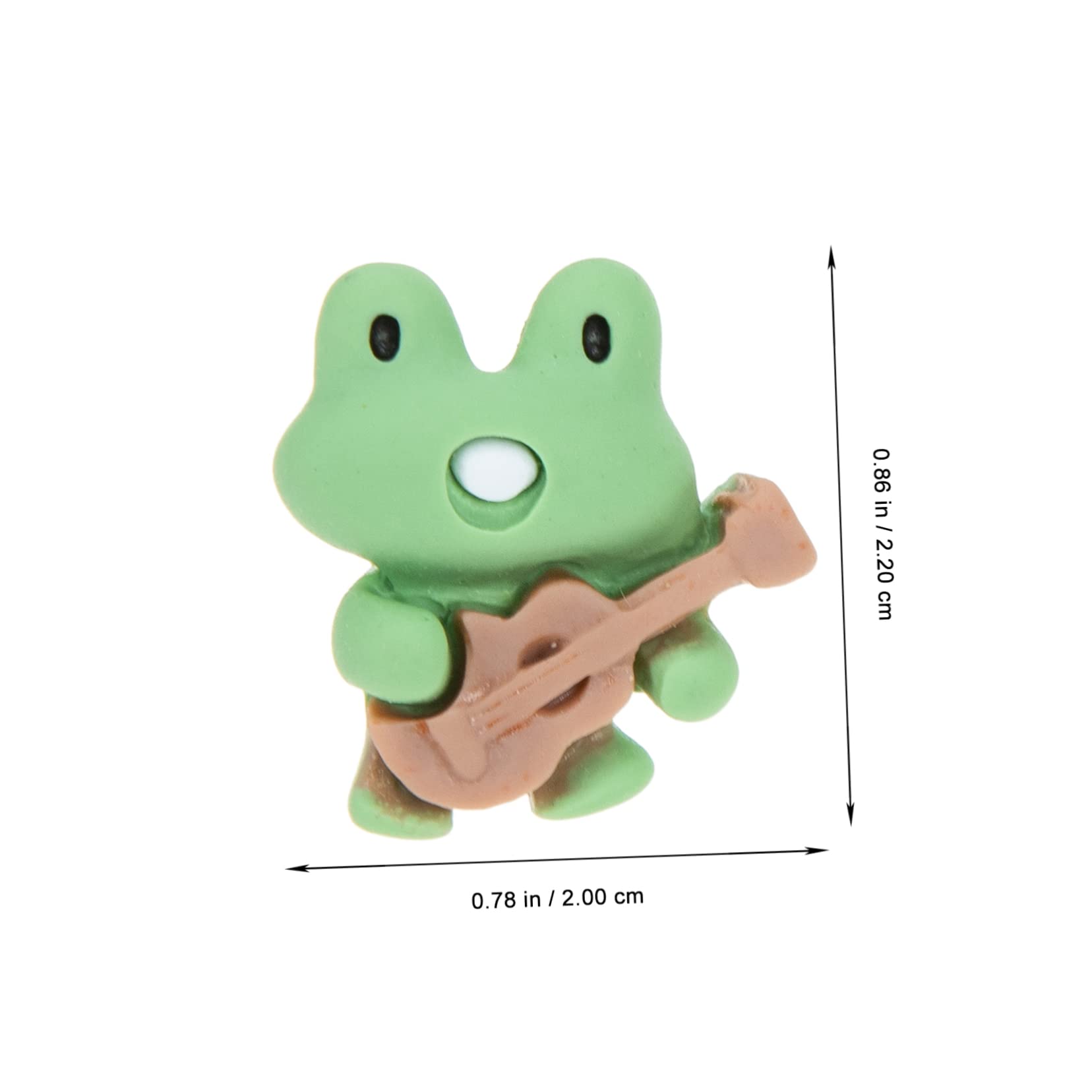 NUOBESTY 80stücke Cartoon Push Dekorative Reißzwecken Für Fotos Notizen Und -projekte Multifunktionale Tiermotiv-pinnadeln Mit Gitarrenfrosch-Design