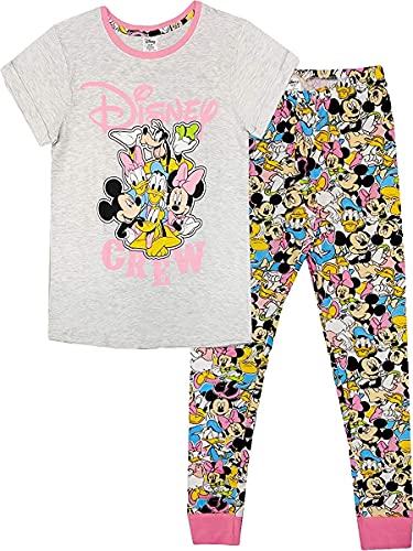 Merchimpo Damen Schlafanzug PJ Lounge Wear Offizielle Disney Marvel Charaktere, Disney Crew, 36