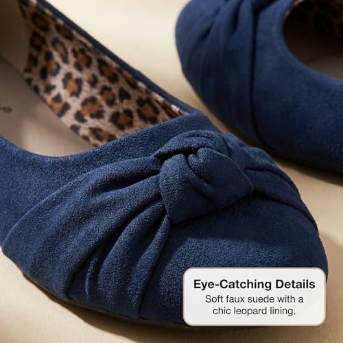 Image of Women's Flats with Knot Front Cute Ballet Flats for Women Casual or Dressy Shoes for Women Comfortable Flats Womens Shoes