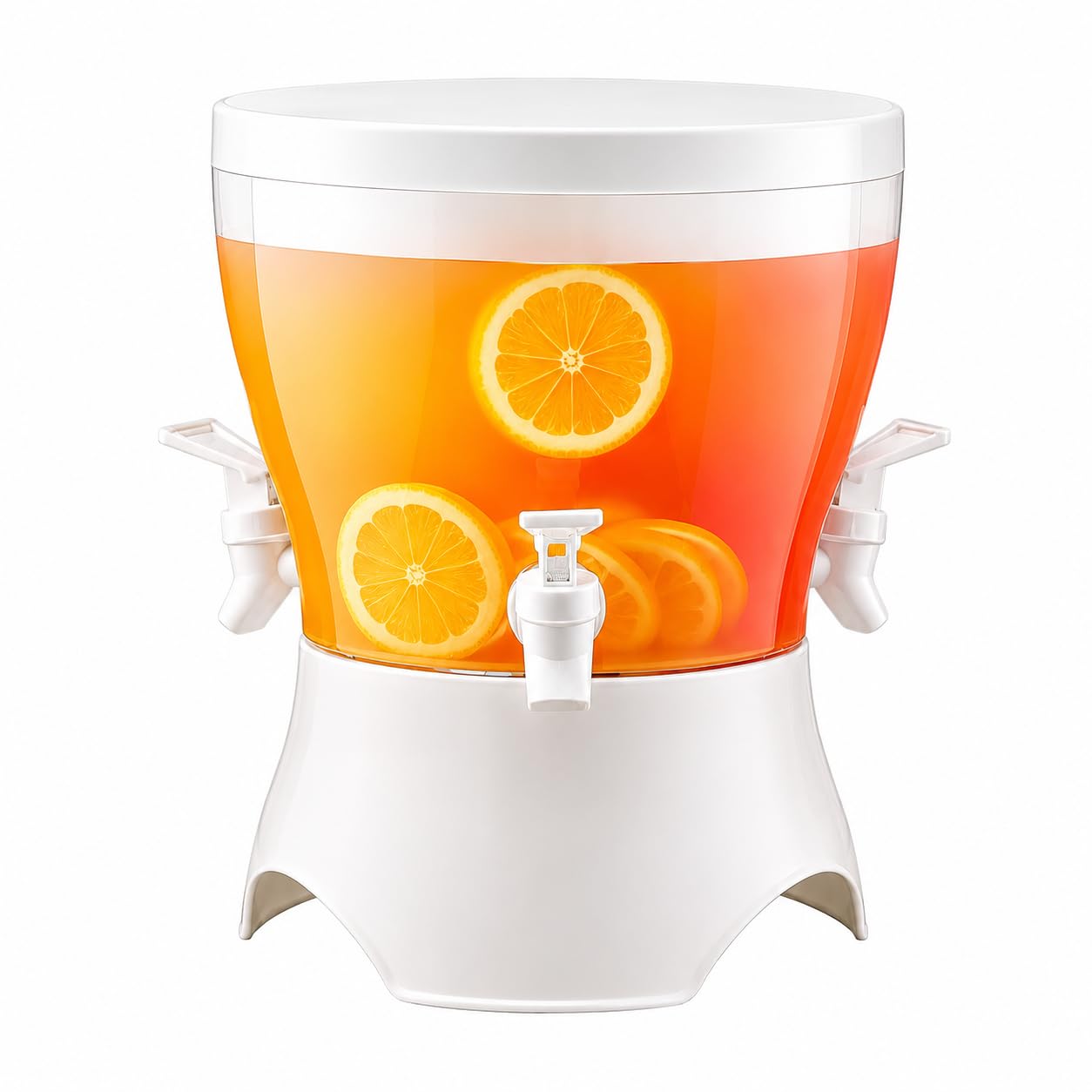 Humongous Plastic Water Container | BPA Free Water Dispenser | Container with Leakproof Tap | Ideal for Home, Office & Outdoor Use Water Storage (3 Partition | 4.3 Litre | Set of 1 | White)-image-23