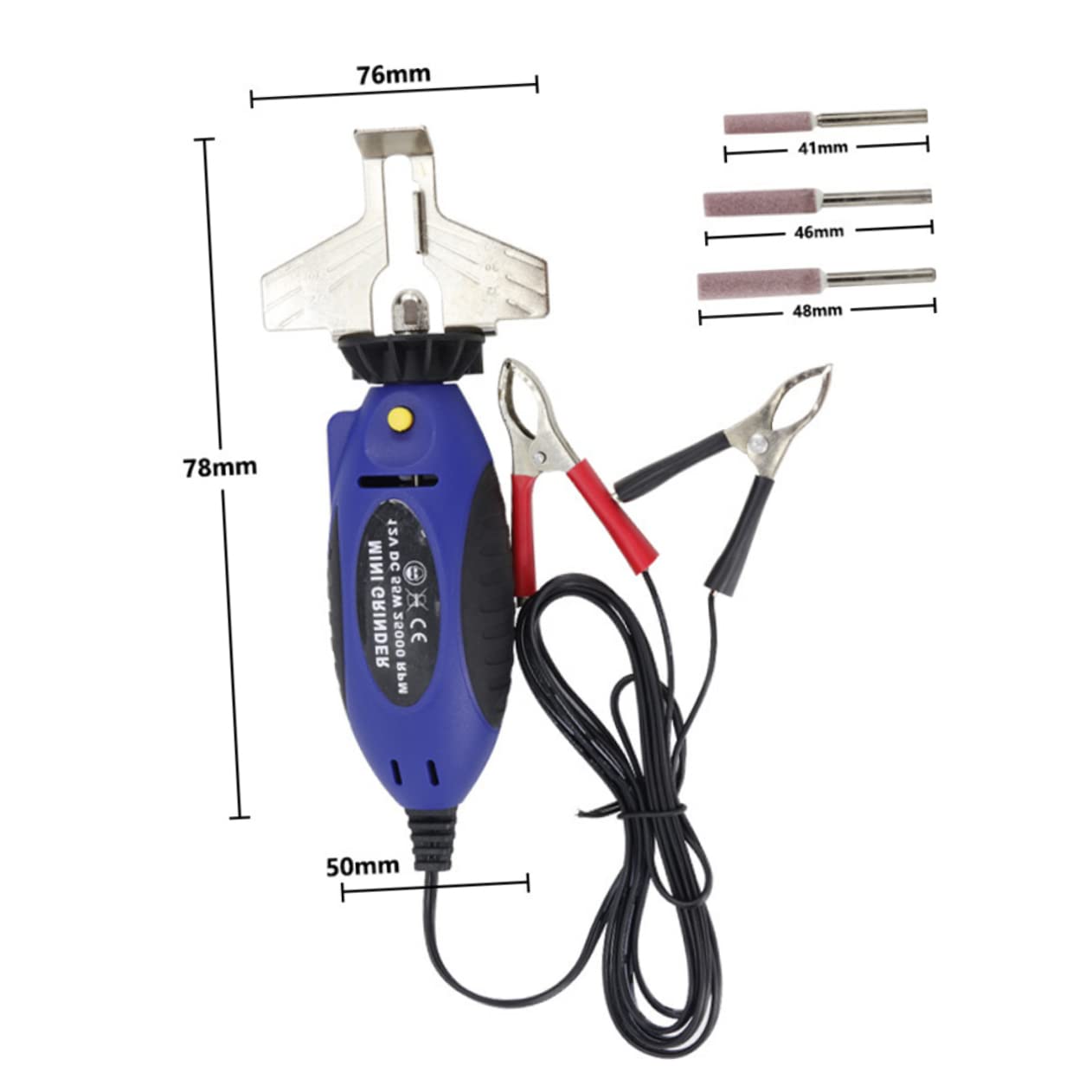 YARNOW Affilatrice Per Catene Elettrica Da Strumento Per Affilatura Manuale Design Portatile Con Chiave e Pietra Abrasiva Blu