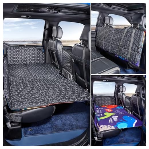ABE Truck Bed Mattress,Non Inflatable Car Bed Mattress,Truck Bed Air Mattress,Back Seat Bed Inflatable for Car Camping Air Mattress, Back Seat Extender for Dogs Travel Bed for F150/RAM 1500/Silverado