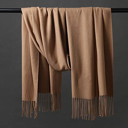 HOYAYO Extra Large Thick Pashmina Shawl Wraps - Wool Soft Winter Warm Scarves Travel Blanket for Women4
