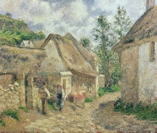 Tableau Jeanne au jardin Pontoise Pissarro pour habiller un mur vide toile 60x90