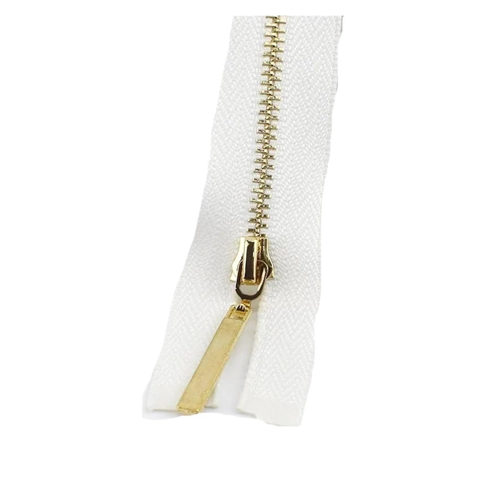 Cremallera De Metal Extremo Cerrado, 15-20cm, 3#, Diente Dorado Y Plateado, Cierre Automático Con for Bolsos, Billetera, Costura Sastrería, 2 Uds(WhiteGold,CloseEnd-20cm)