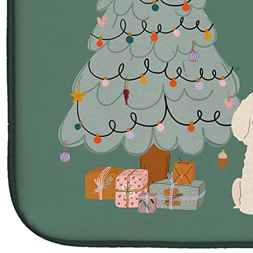 Tapis de séchage Bichon Frisé Caroline's Treasures en polyester de Noël
