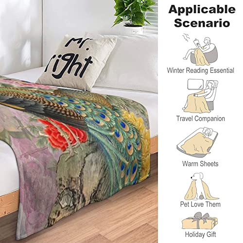 Plaid paon rustique pour des soirées cocooning chaleureuses