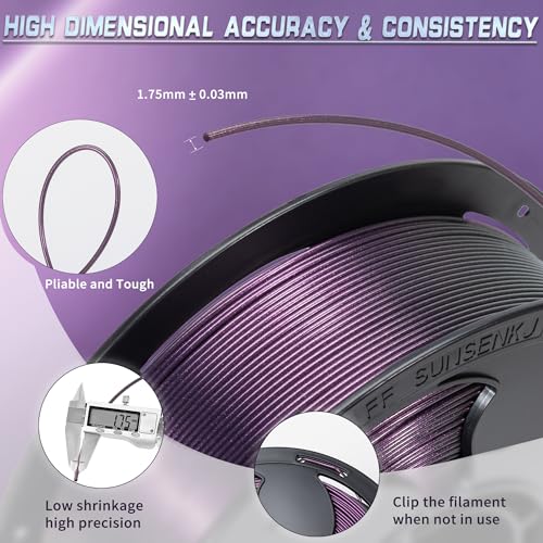 Filamento PLA morado oscuro camaleón para impresora 3D - Fernando Cortés