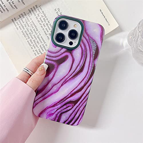 Funda mármol iPhone 14 Plus ALUKAP carcasa IMD anti fall protectora de lujo