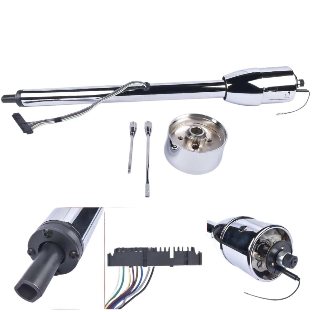 Piantone dello sterzo manuale con inclinazione dello spostamento del pavimento con adattatore per ruota senza chiave da 32 pollici compatibile con AP03